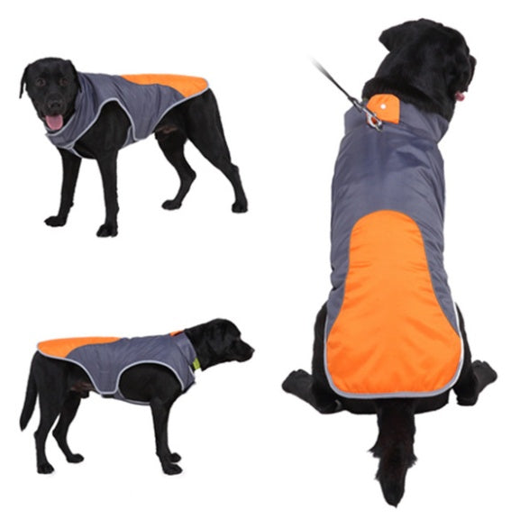 JMT-392778 Reflective Pet Jacket for Dogs – Cotton & Polyester, Casual Windbreaker, Available in Multiple Sizes