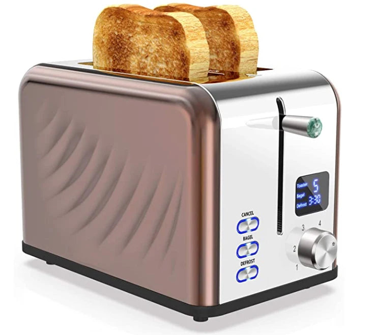 JMT-392970 Modern 2-Slice Electric Toaster with Touch Screen and LED Display
