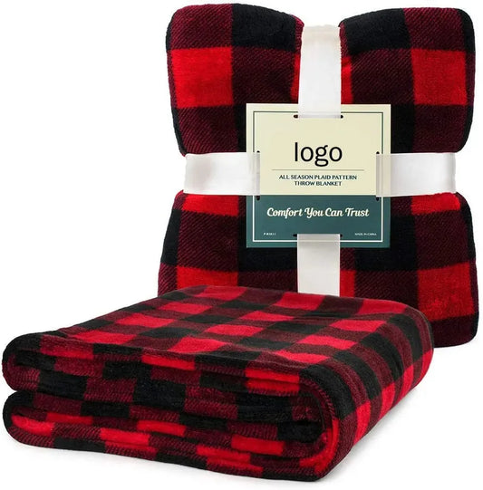JMT-393226 Custom Printed King Size Flannel Fleece Blanket for Winter Comfort