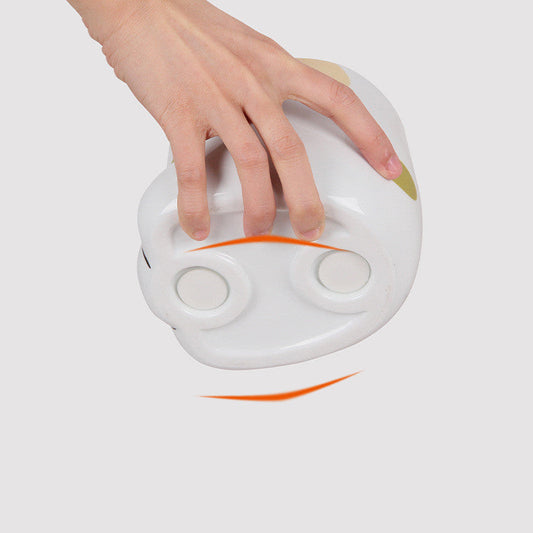 JMT-393482 Ceramic Cat Paw Bowl for Food and Water - Adorable White Design, 130mm x 150mm x 117mm