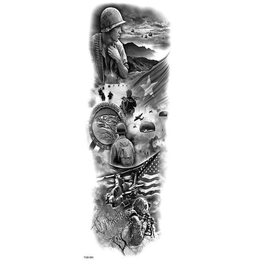 JMT-393610 Waterproof Full Arm Tattoo Sticker - 480*170mm Water Transfer Design