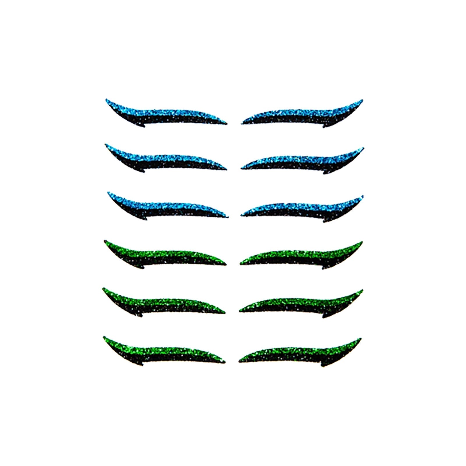 JMT-393738 Natural Eyeliner Stickers - 6 Pairs (12 Stickers) for Effortless Eye Makeup