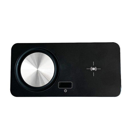 JMT-393994 Wireless Charging Pad with Constant Temperature Heating, 24W USB Power Supply, Black ABS Design