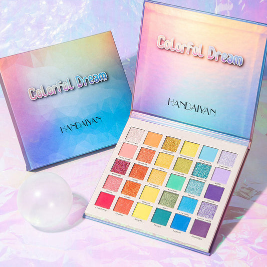JMT-394890 30-Color Pearlescent Matte Glitter Eyeshadow Palette for All Skin Types
