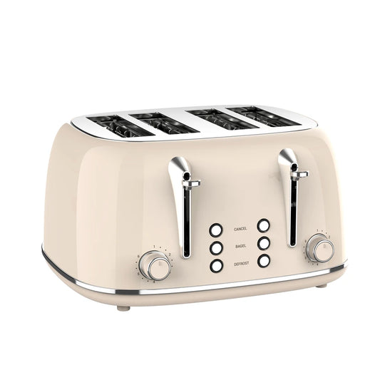 JMT-395274 Stainless Steel 4-Slice Electric Toaster with Sandwich Function and Bread Oven