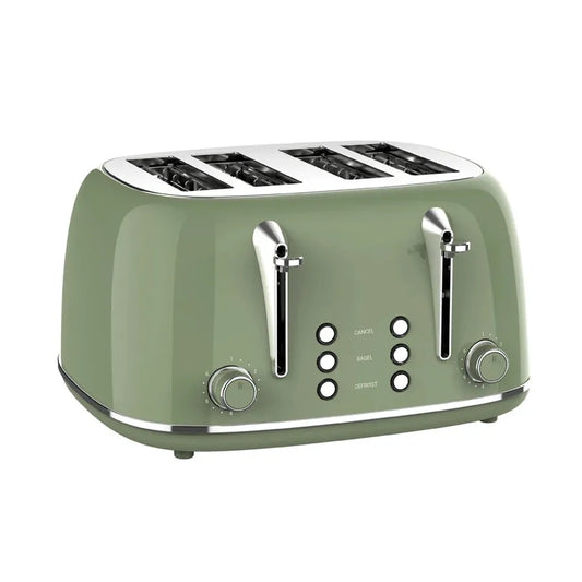 JMT-395274 Stainless Steel 4-Slice Electric Toaster with Sandwich Function and Bread Oven