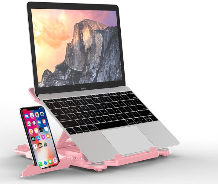 JMT-395466 Notebook Stand with Air Cooling Technology and Mobile Phone Holder in Various Colors