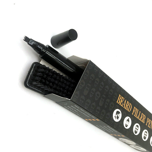 JMT-395594 Men's Beard Filling Pen with Brush for Precision Grooming