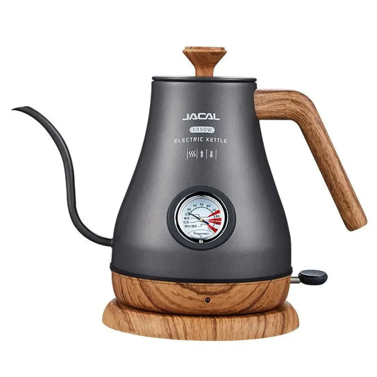 JMT-395722 Gooseneck Electric Cordless Kettle in Stainless Steel for Precise Brewing