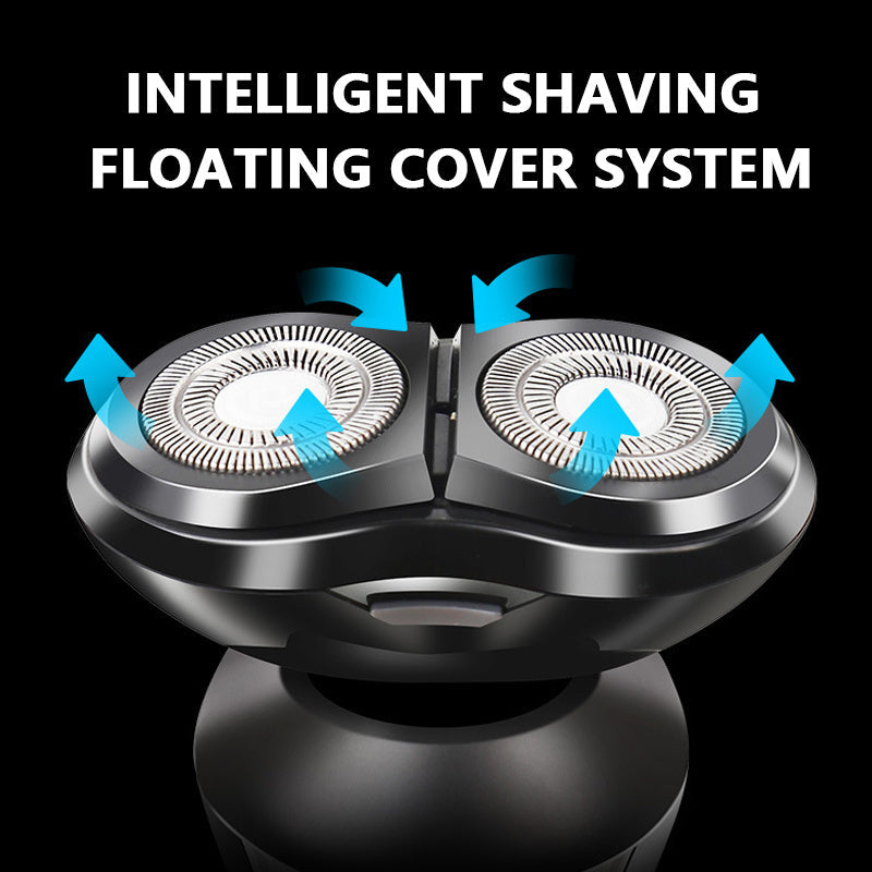 JMT-395850 3-in-1 Rechargeable Electric Rotary Shaver with Floating Cutting Heads for Comfortable Shaving