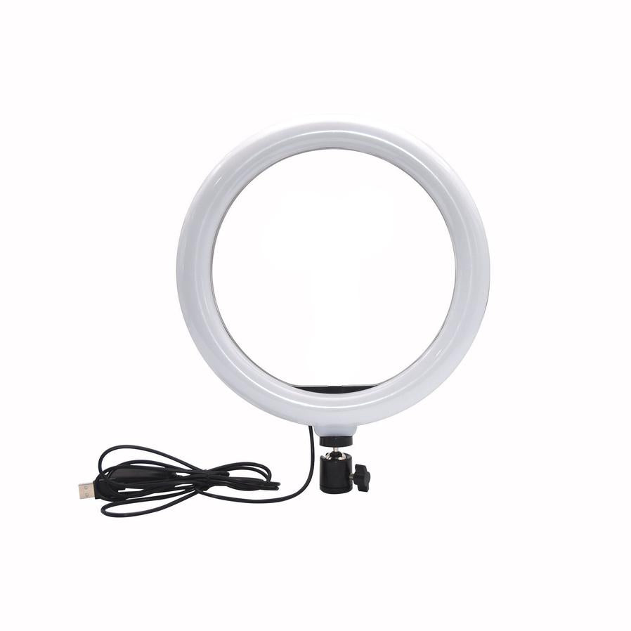 JMT-395914 10 Inch Desktop Selfie Ring Light with Adjustable Arm and Bluetooth Remote Control