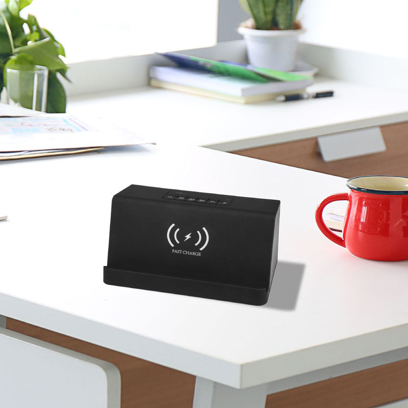 JMT-396298 Wireless Charging Bluetooth Speaker with 4000mAh Battery and Dual 3W Speakers