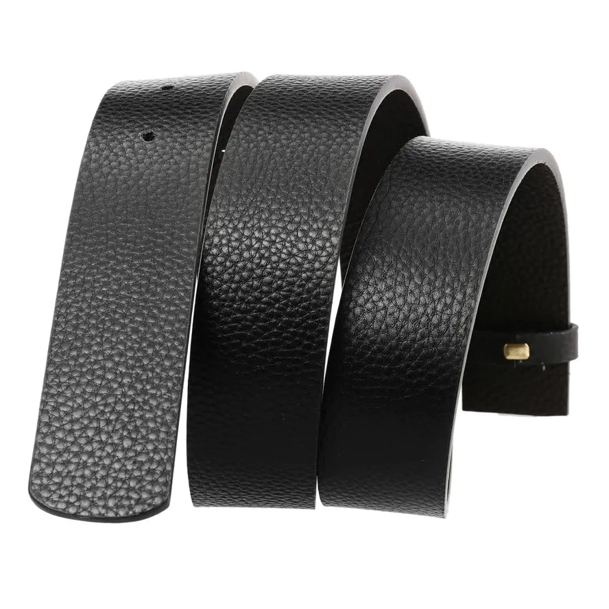 JMT-396362 Adjustable Two-layer Cowhide Perforated Belt with Innovative Design