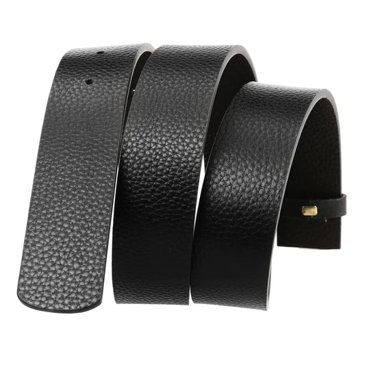 JMT-396362 Adjustable Two-layer Cowhide Perforated Belt with Innovative Design