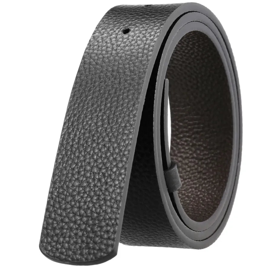 JMT-396362 Adjustable Two-layer Cowhide Perforated Belt with Innovative Design