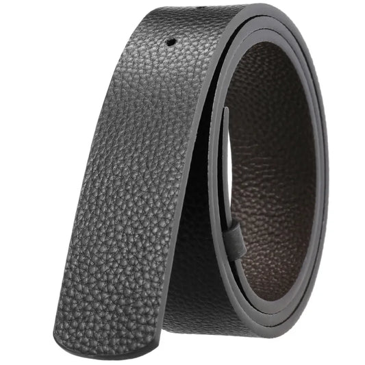 JMT-396362 Adjustable Two-layer Cowhide Perforated Belt with Innovative Design