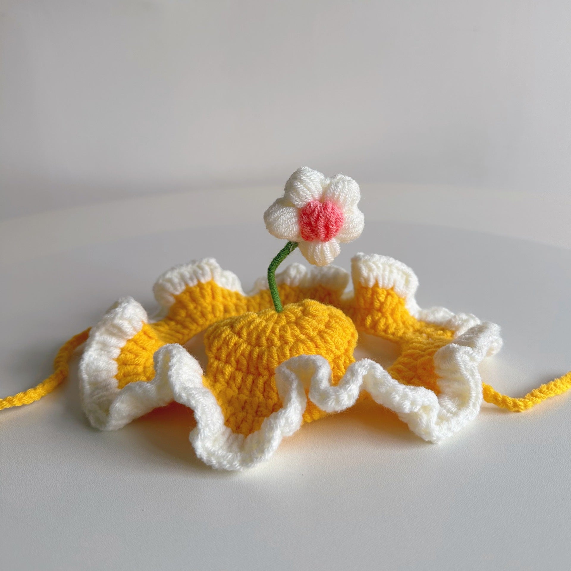 JMT-396426 Knit Cat and Dog Hat for Pets - Cute Cartoon Design, Warm Soft Fabric, Ideal for Halloween and Holiday Costumes