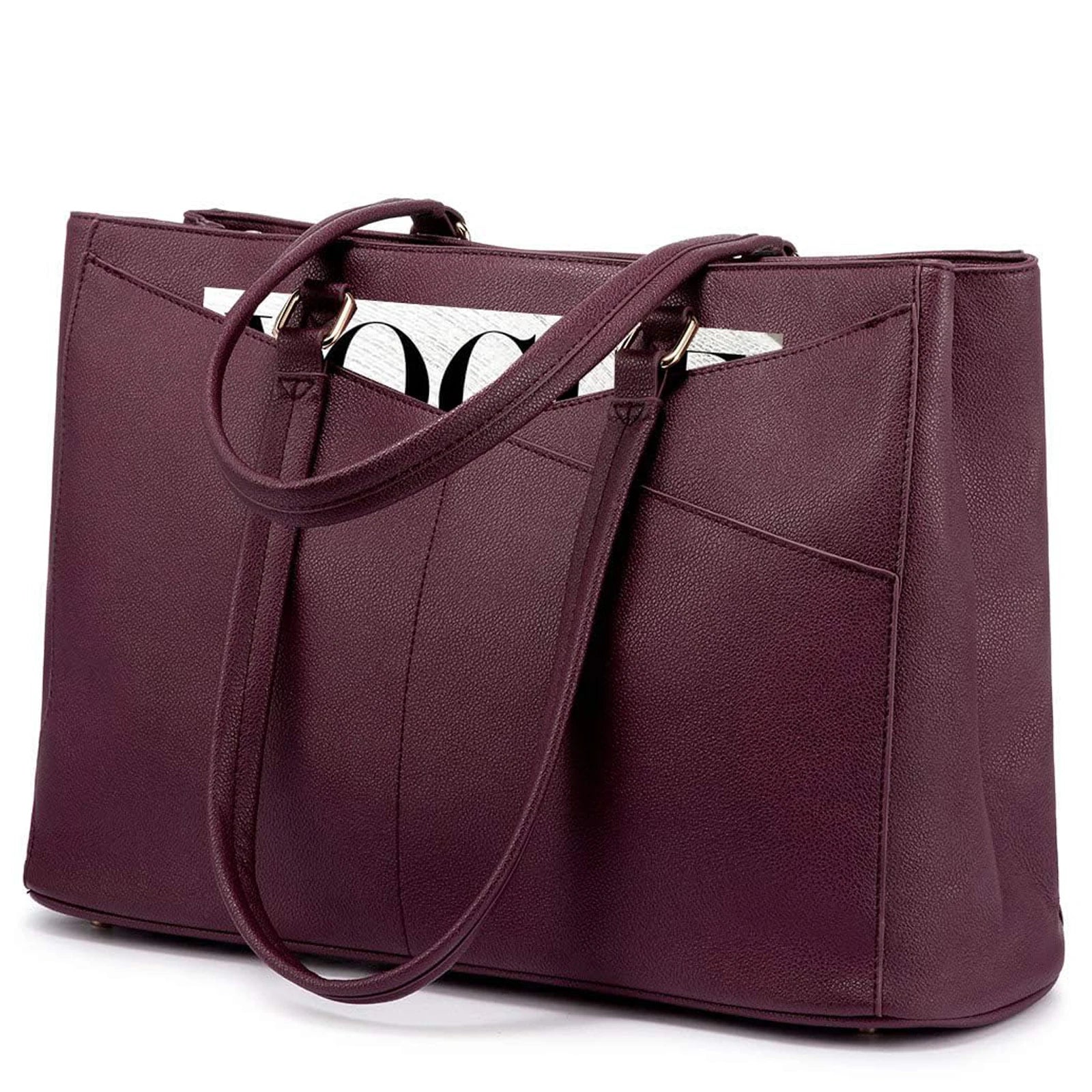 JMT-396426 Stylish 15.6 Inch Women's Laptop Handbag for Office and Business - Large Capacity Notebook Tote Bag