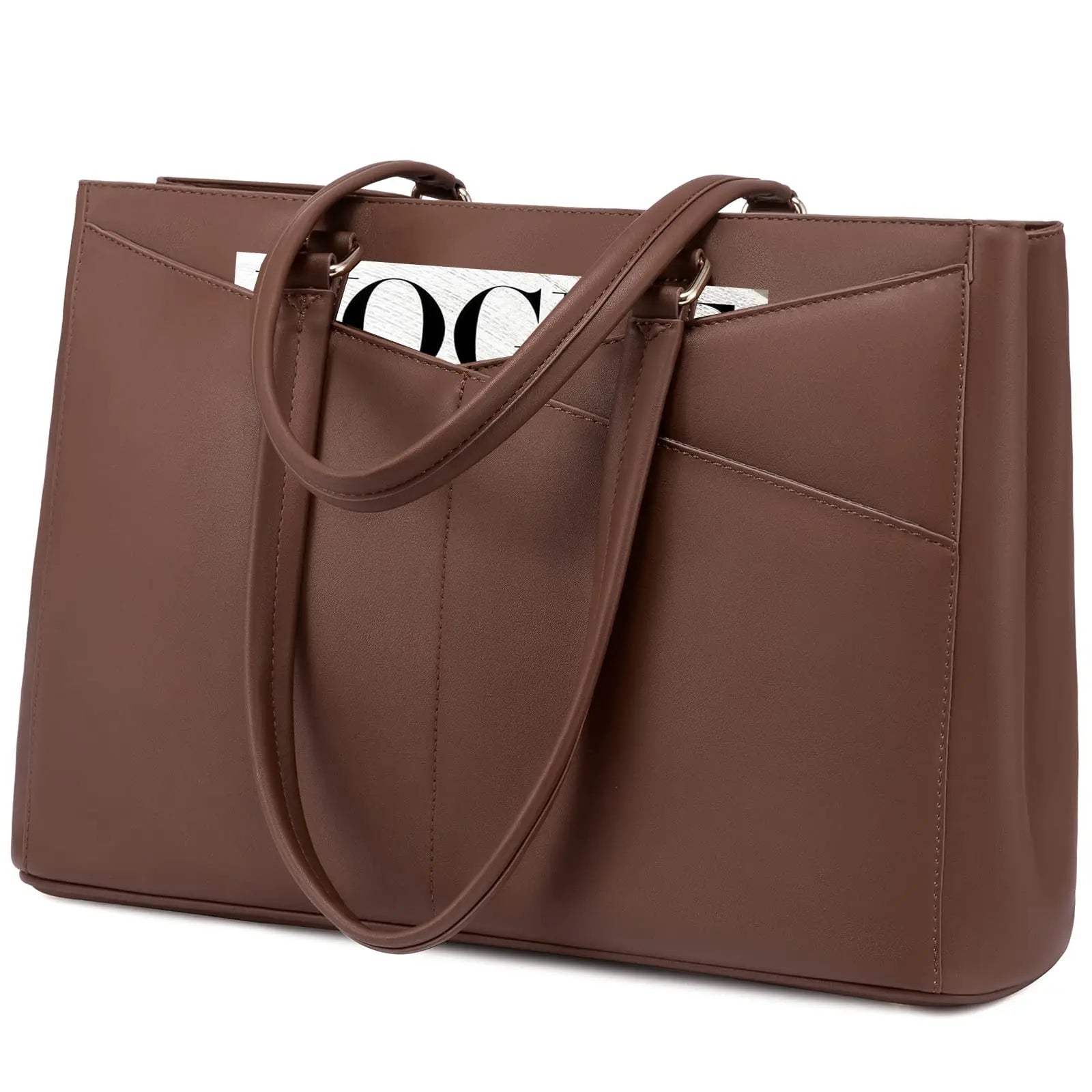 JMT-396426 Stylish 15.6 Inch Women's Laptop Handbag for Office and Business - Large Capacity Notebook Tote Bag