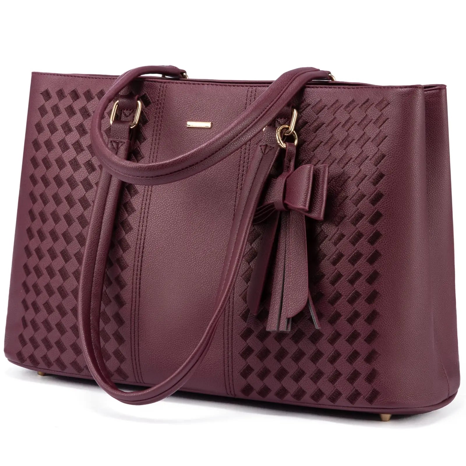 JMT-396426 Stylish 15.6 Inch Women's Laptop Handbag for Office and Business - Large Capacity Notebook Tote Bag