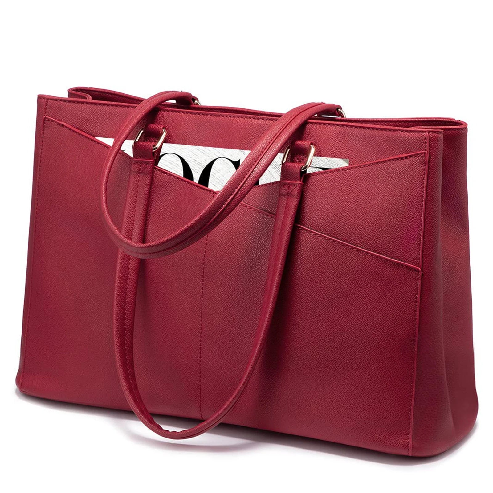 JMT-396426 Stylish 15.6 Inch Women's Laptop Handbag for Office and Business - Large Capacity Notebook Tote Bag