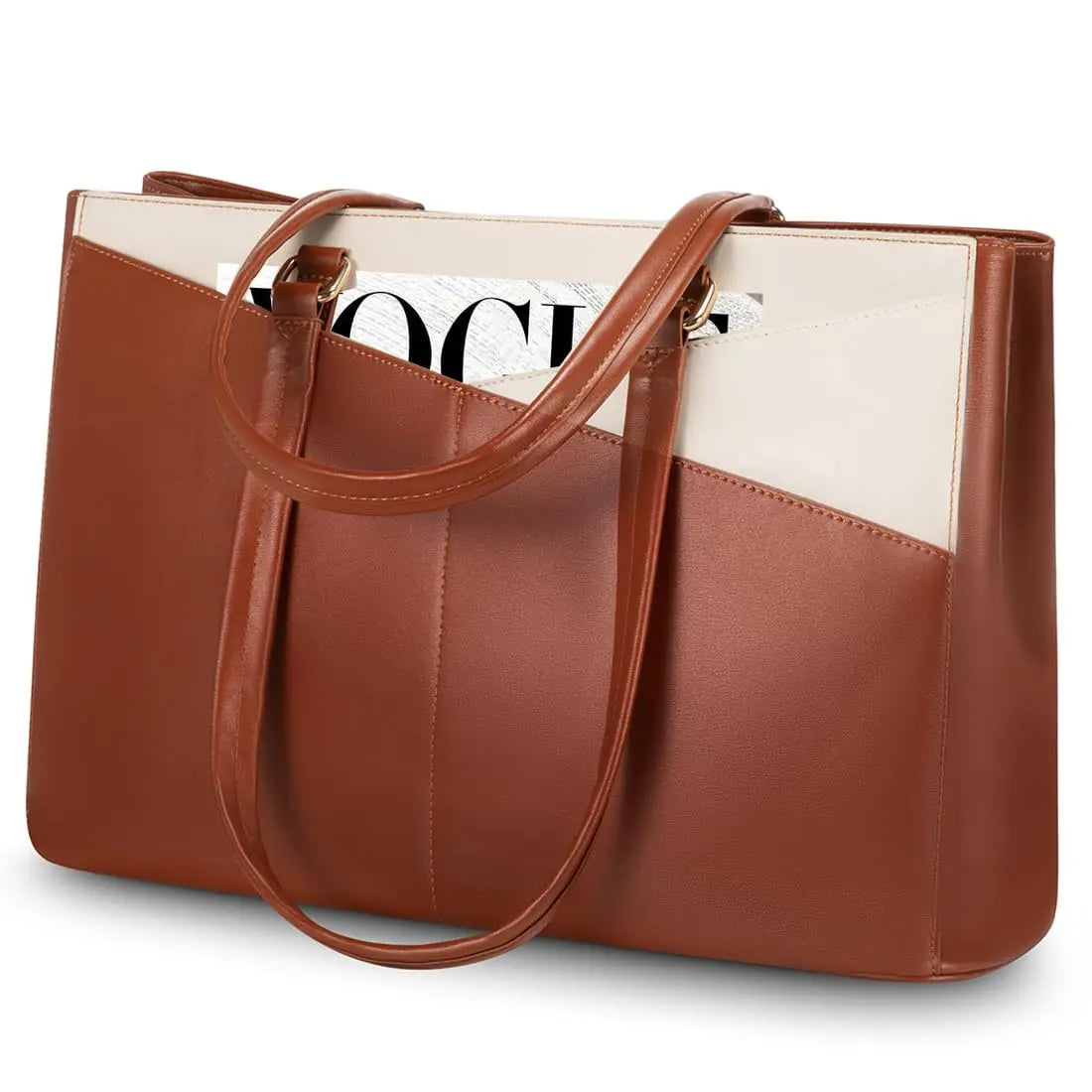 JMT-396426 Stylish 15.6 Inch Women's Laptop Handbag for Office and Business - Large Capacity Notebook Tote Bag