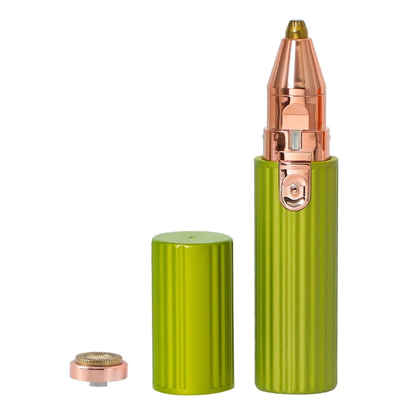 JMT-396746 Two-in-One Electric Epilator and Eyebrow Trimmer for Face Shaving, USB Rechargeable, Pearl White and Turquoise