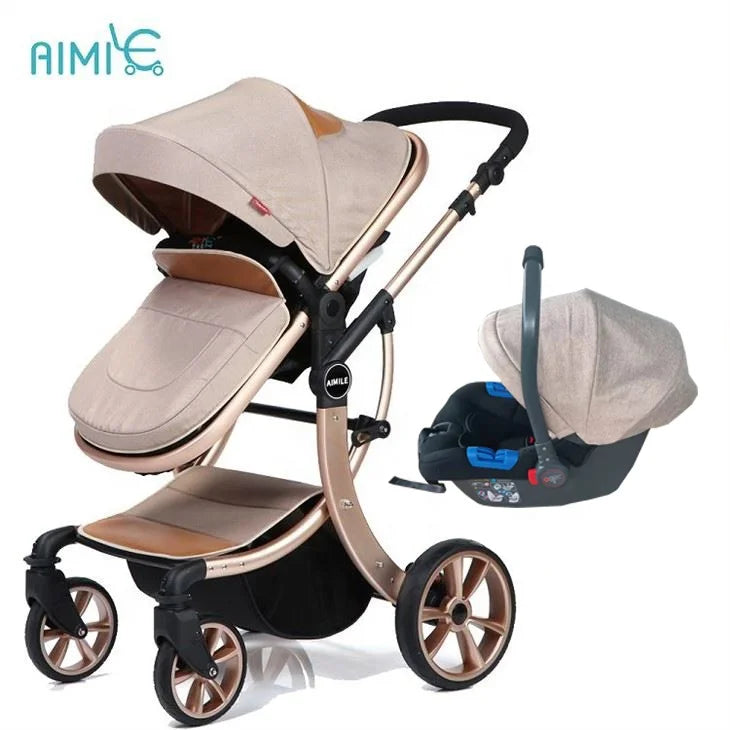 JMT-396938 4-in-1 Luxury Baby Stroller with Versatile Features for Comfort and Convenience