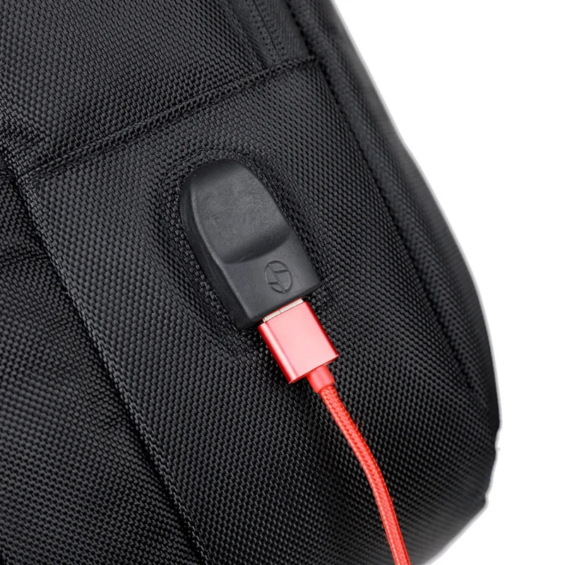 JMT-396938 Lightweight Double-Headed Zipper Laptop Backpack with USB Charging Capability