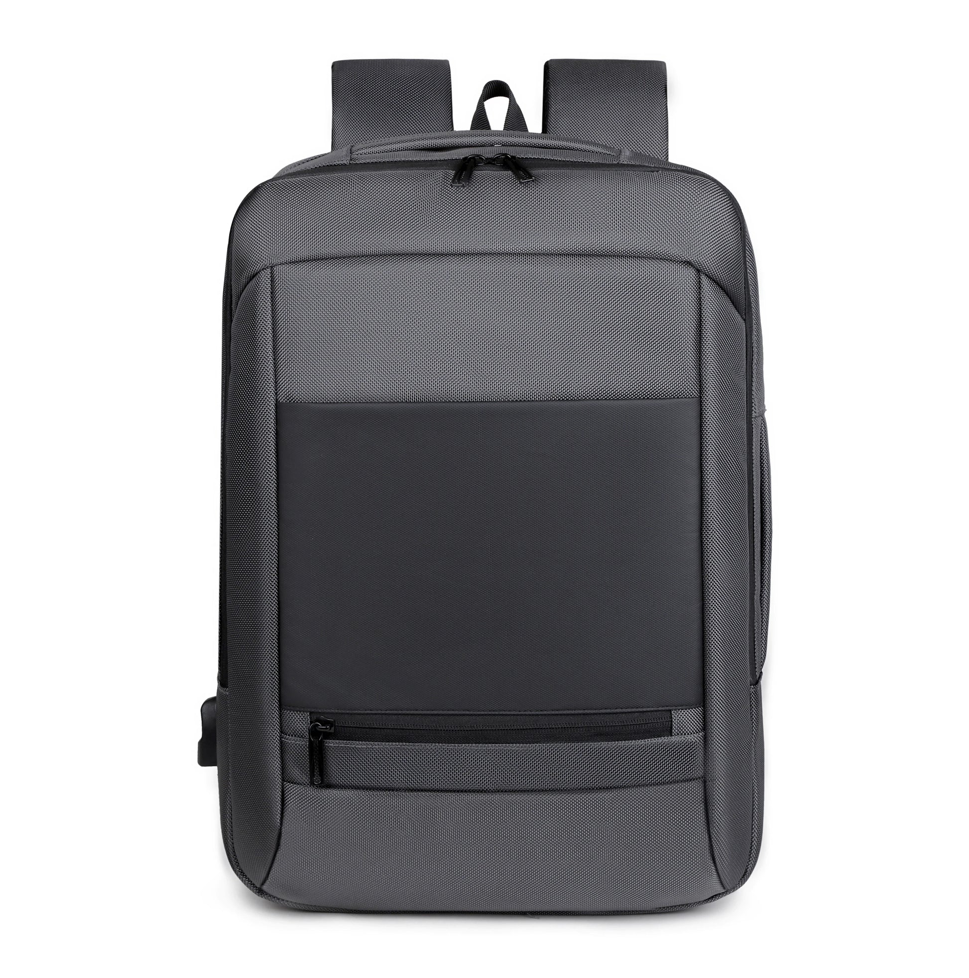 JMT-396938 Lightweight Double-Headed Zipper Laptop Backpack with USB Charging Capability