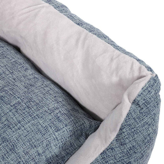 JMT-397066 Deep Sleeping Pet Kennel Mat for Small and Medium Pets - Soft Cloth in Light and Dark Gray