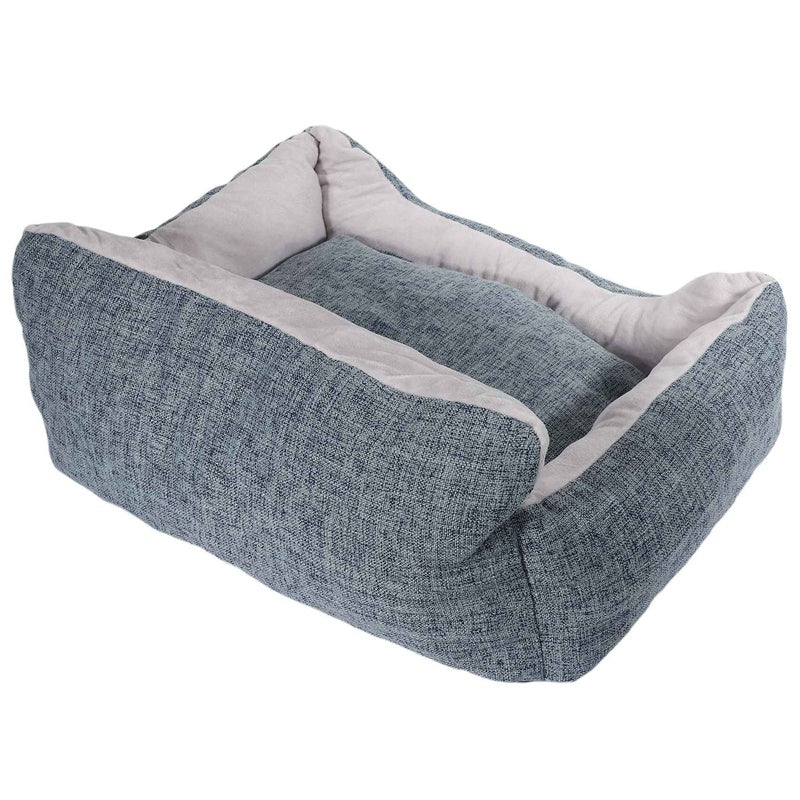 JMT-397066 Deep Sleeping Pet Kennel Mat for Small and Medium Pets - Soft Cloth in Light and Dark Gray