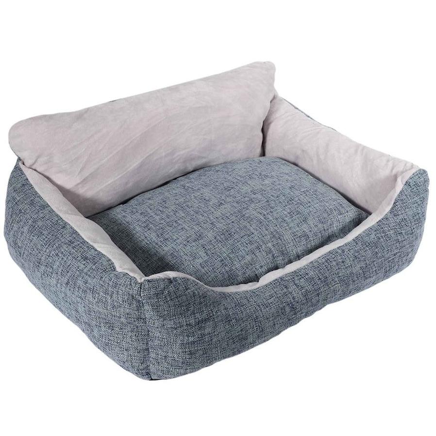 JMT-397066 Deep Sleeping Pet Kennel Mat for Small and Medium Pets - Soft Cloth in Light and Dark Gray