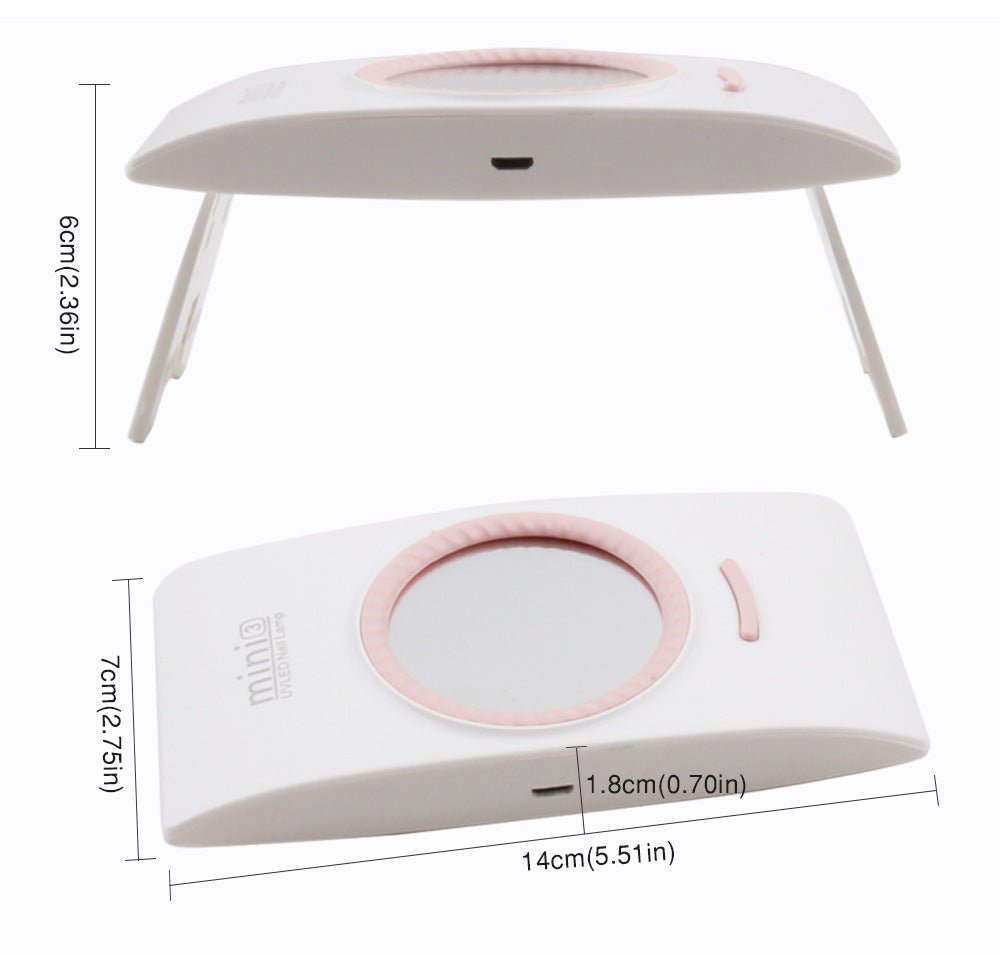 JMT-397066 Portable Foldable Nail Phototherapy Machine with USB Connection and 16W Power