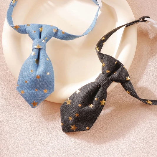 JMT-397578 Adjustable Designer Dog Collar with Golden Star Design for Small to Medium Dogs and Cats