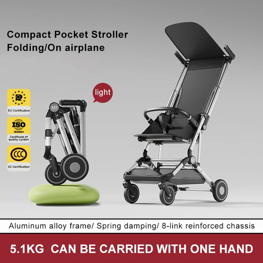 JMT-397770 Lightweight Travel System Baby Stroller and Pram for Air Travel