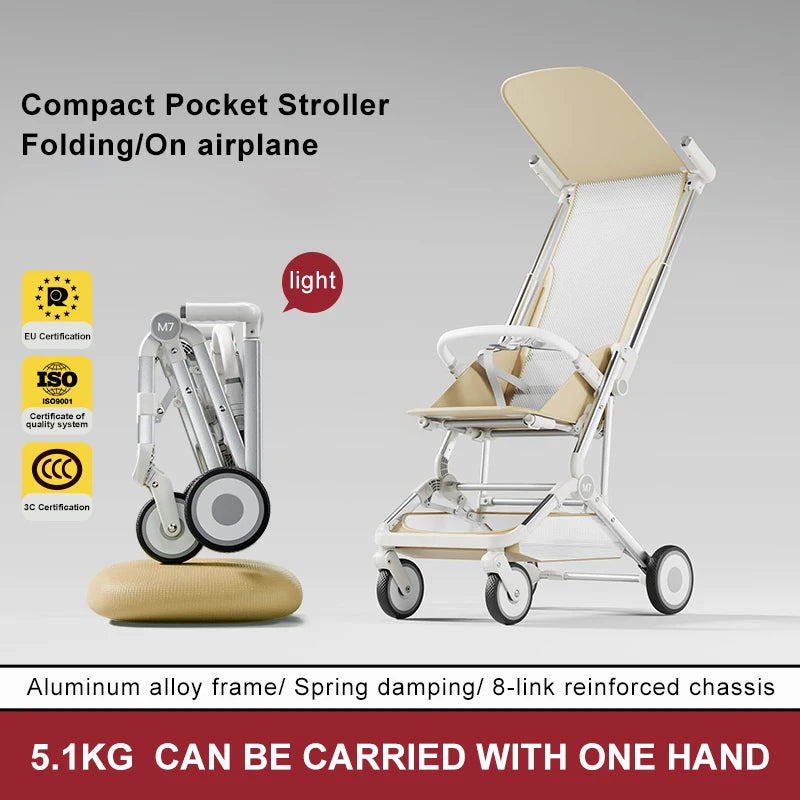 JMT-397770 Lightweight Travel System Baby Stroller and Pram for Air Travel