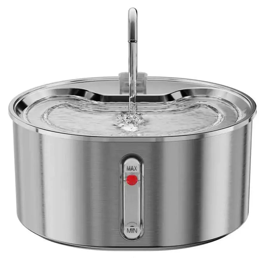 JMT-398282 Stainless Steel 3.2L Pet Water Fountain with Ultra-Quiet Pump and Replacement Filters