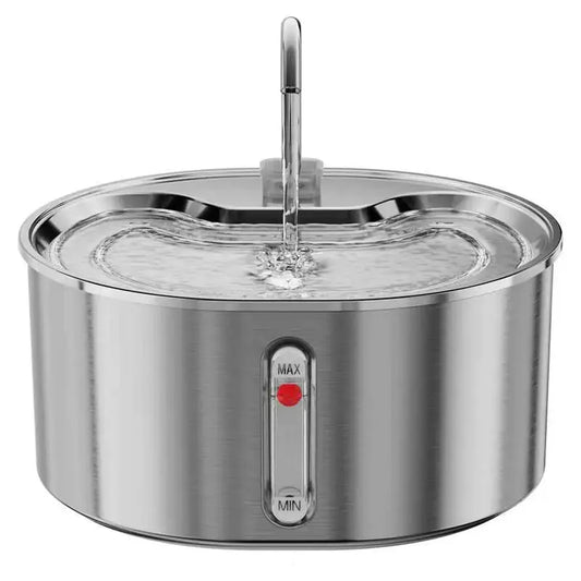 JMT-398282 Stainless Steel 3.2L Pet Water Fountain with Ultra-Quiet Pump and Replacement Filters