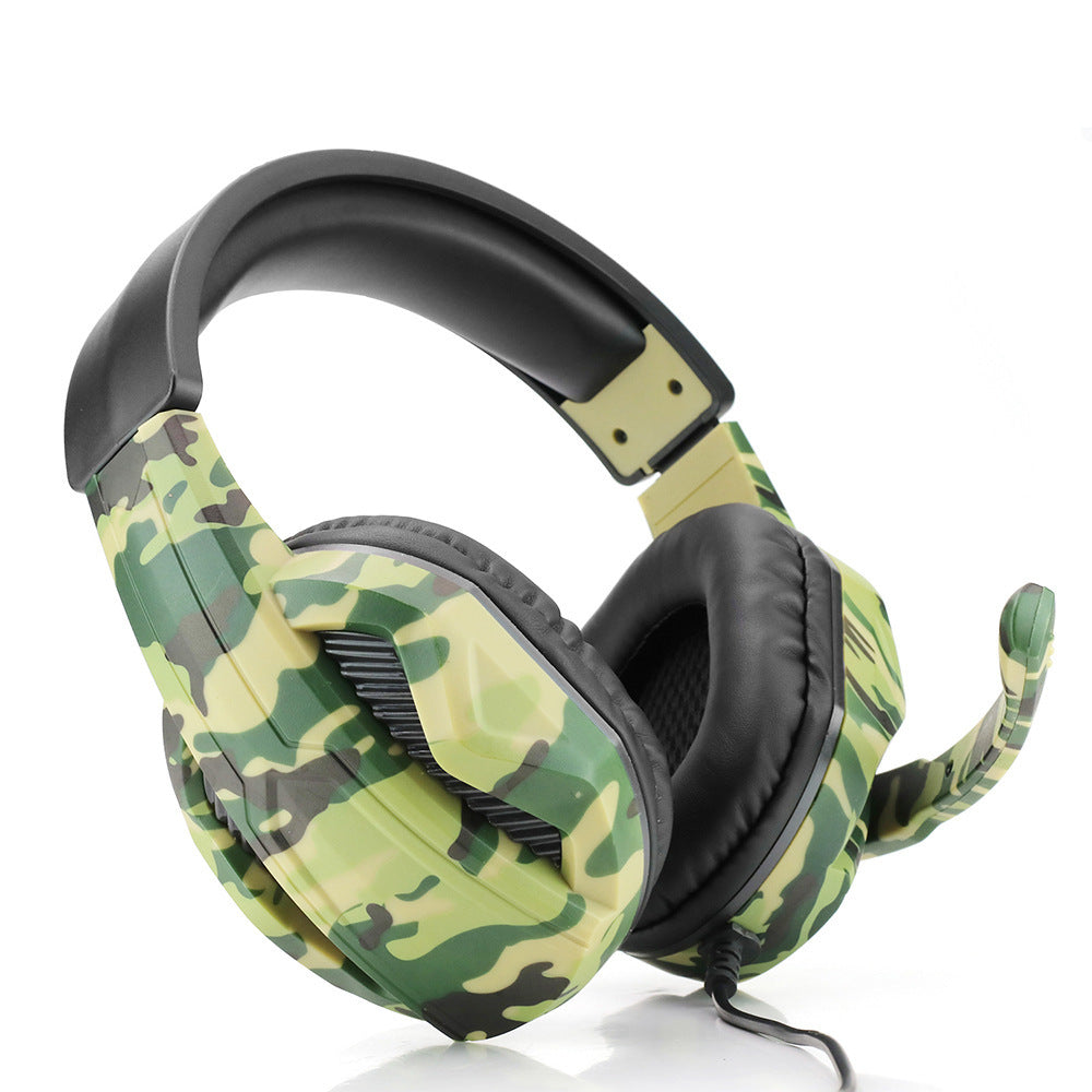 JMT-398410 Camouflage Wired Gaming Headset with Microphone and 3.5mm Plug