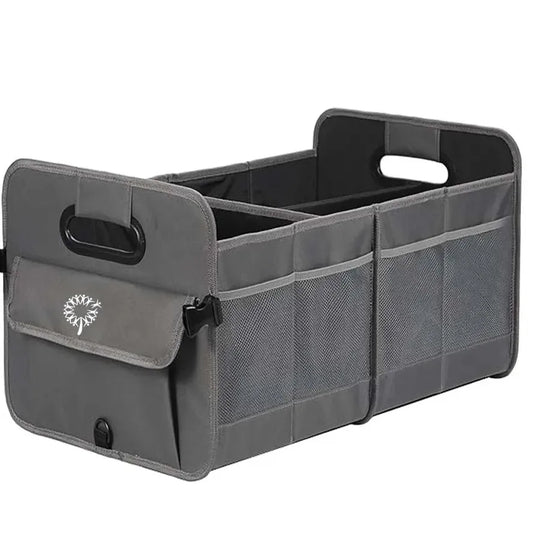 JMT-398538 Collapsible Multi-Compartment Car Trunk Organizer with Adjustable Straps
