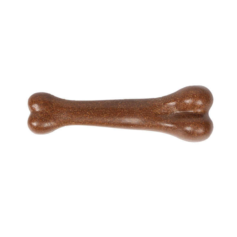 JMT-399050 Durable Pet Molar Simulation Bone Toy for Teeth Cleaning - Sizes: 12cm, 15cm, and 18.5cm in Brown