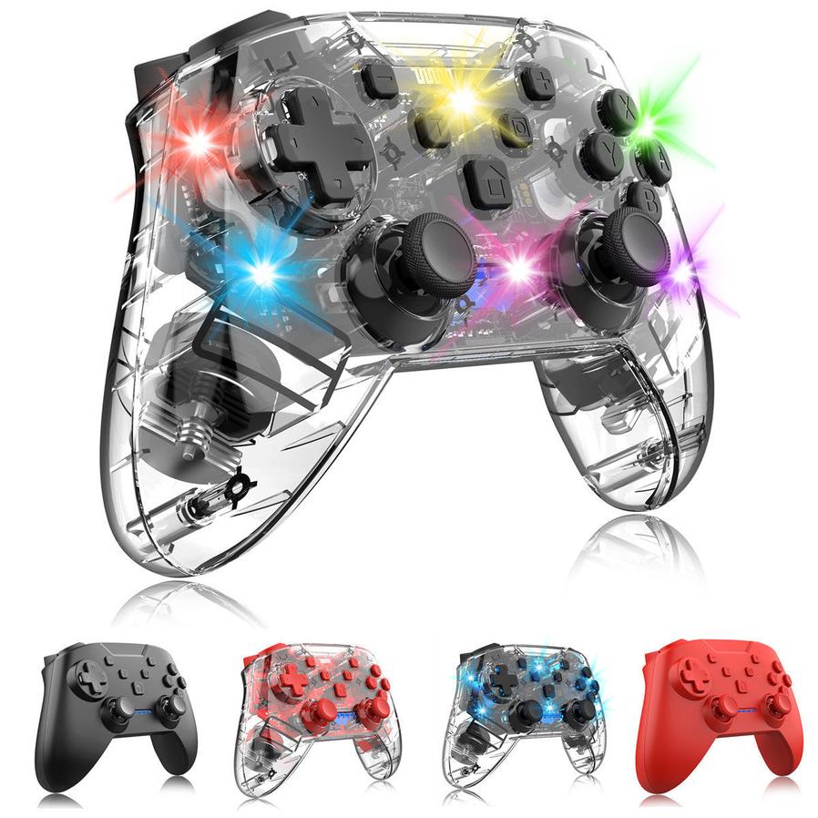 JMT-399370 Wireless Bluetooth Gamepad with Wake-up Function and Dual Vibration Support for Switch and Windows Devices