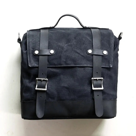 JMT-399434 Vintage Motorcycle Luggage Side Box and Camera Shoulder Bag