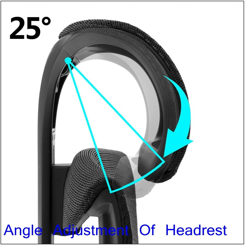JMT-399498 Ergonomic High Back Mesh Office Chair with Adjustable Headrest for Maximum Comfort