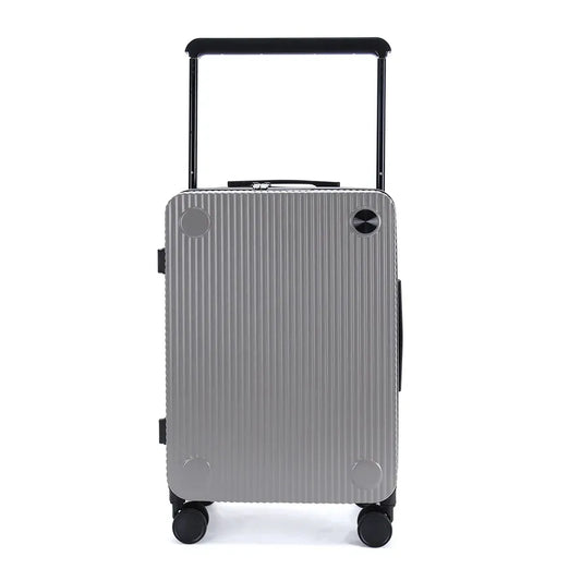 JMT-399626 100% PC Wide Aluminium Trolley Carry-On Suitcase for Travel