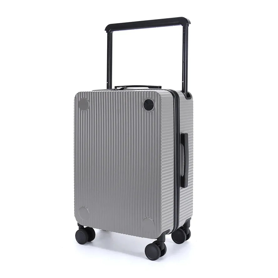 JMT-399626 100% PC Wide Aluminium Trolley Carry-On Suitcase for Travel