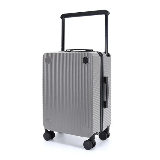 JMT-399626 100% PC Wide Aluminium Trolley Carry-On Suitcase for Travel