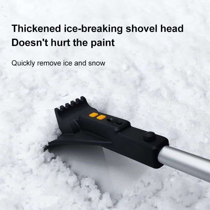 JMT-399690 Multi-Functional Car Snow Scraper with Long Handle and LED Light
