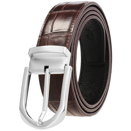 JMT-399818 Stainless Steel Pin Buckle Perforated Belt - Model LY35-61513-8